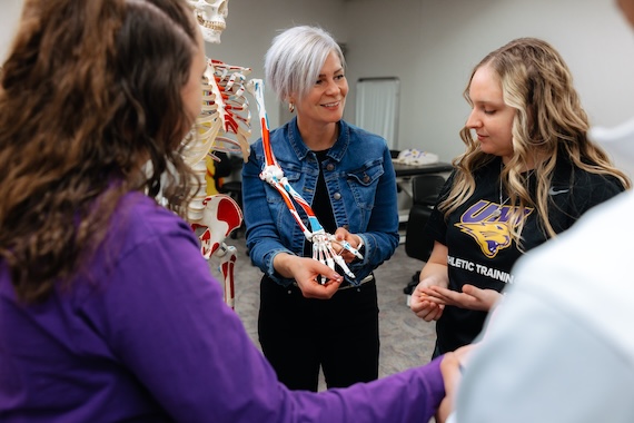 kinesiology faculty and students