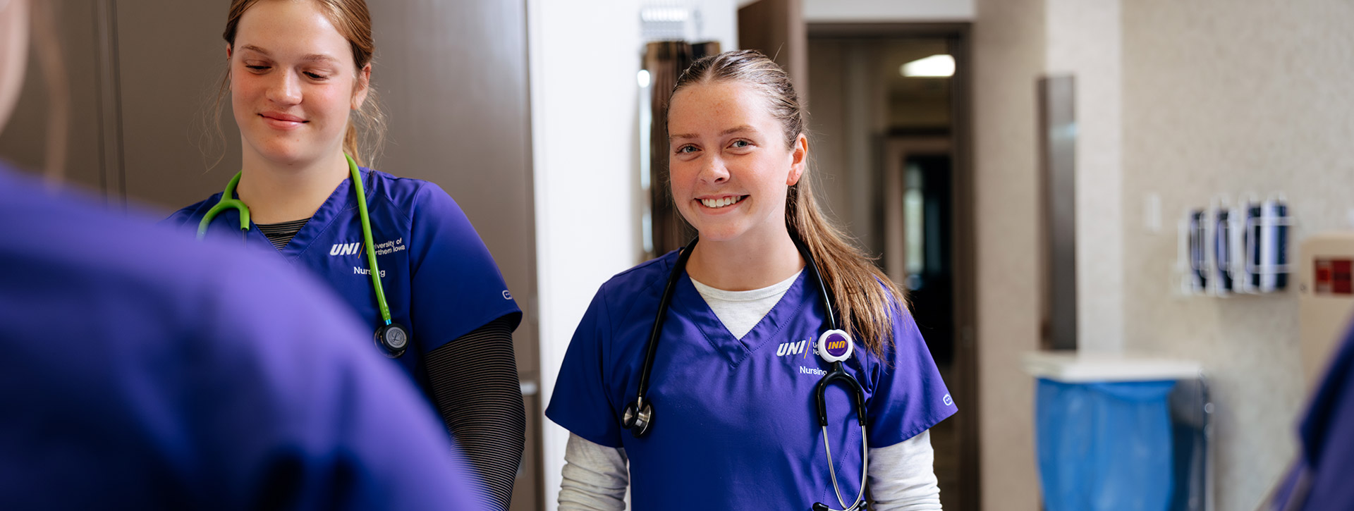 Nursing student smiling at the camera